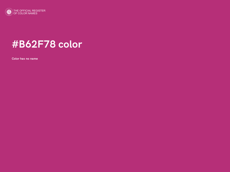 #B62F78 color image
