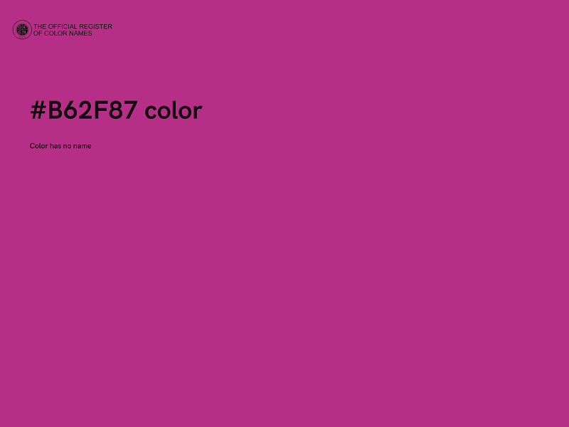 #B62F87 color image