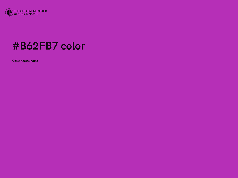 #B62FB7 color image