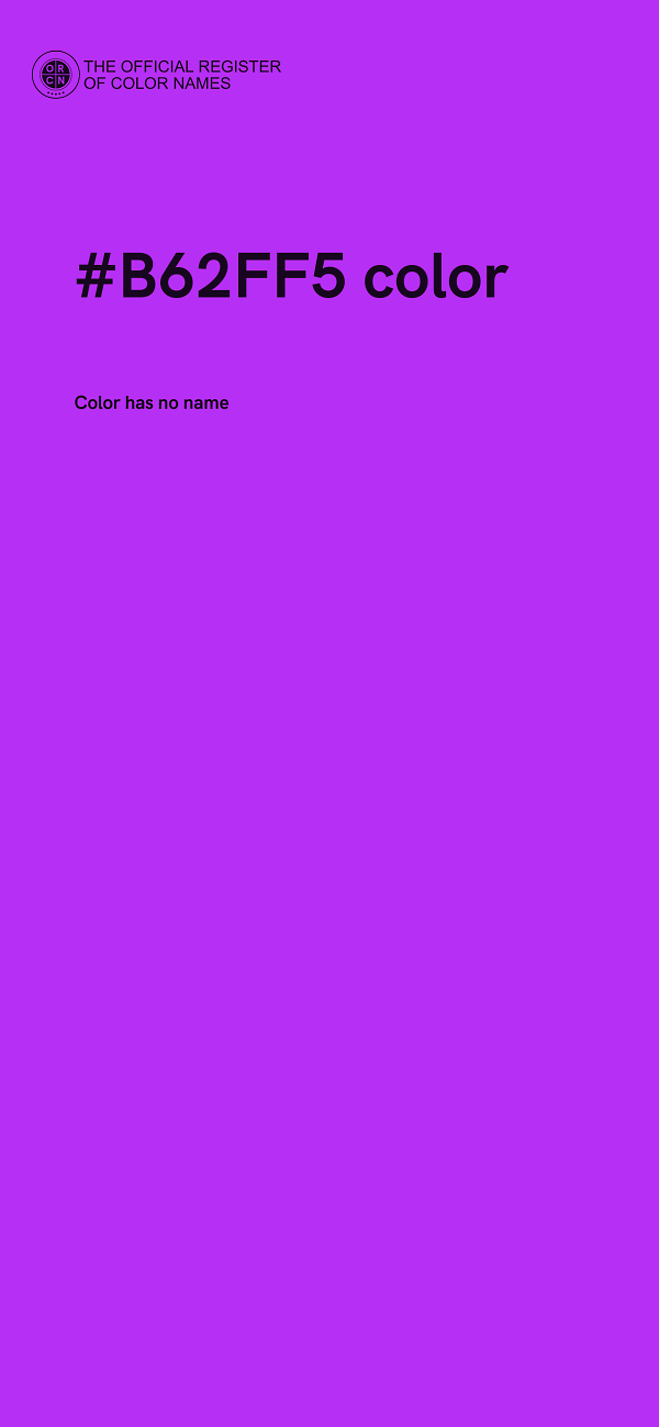 #B62FF5 color image