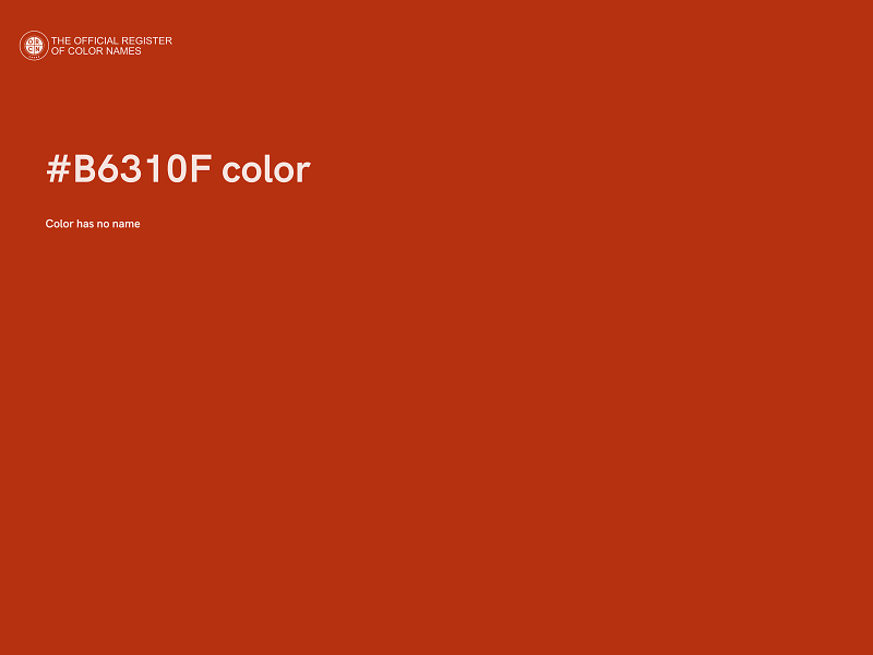 #B6310F color image