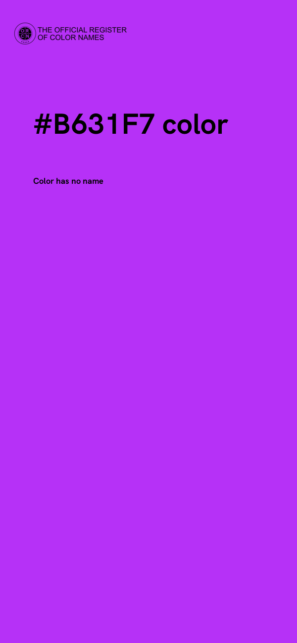 #B631F7 color image