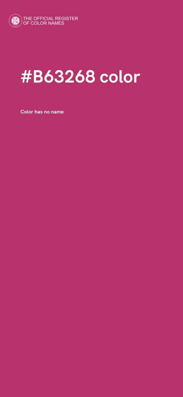 #B63268 color image