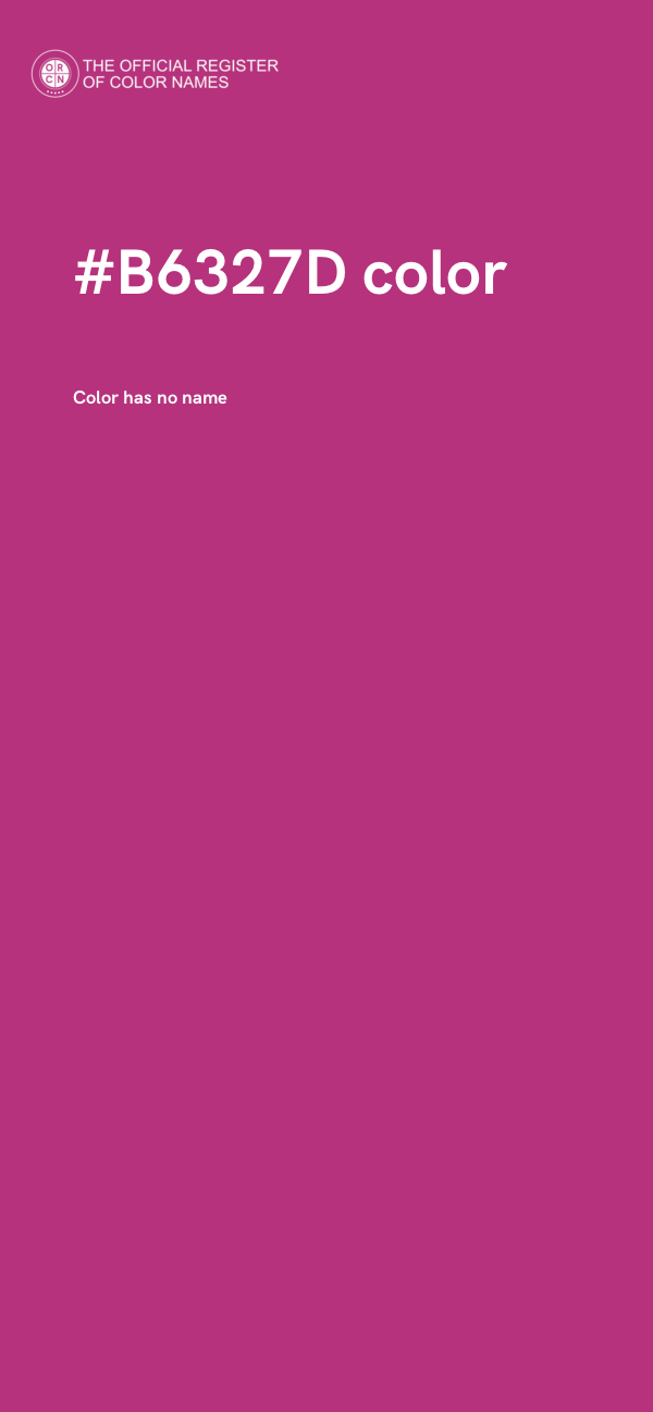 #B6327D color image