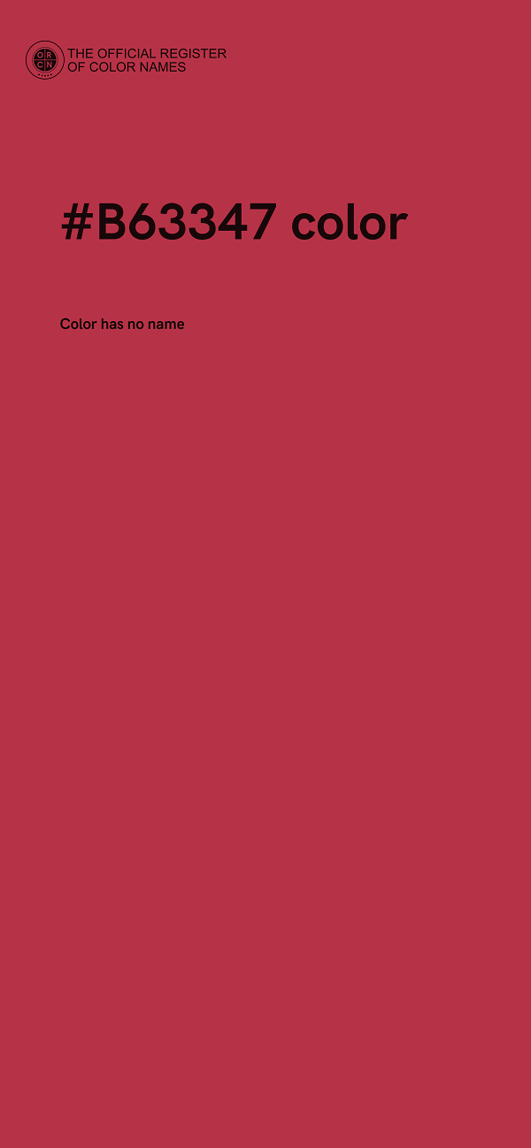 #B63347 color image