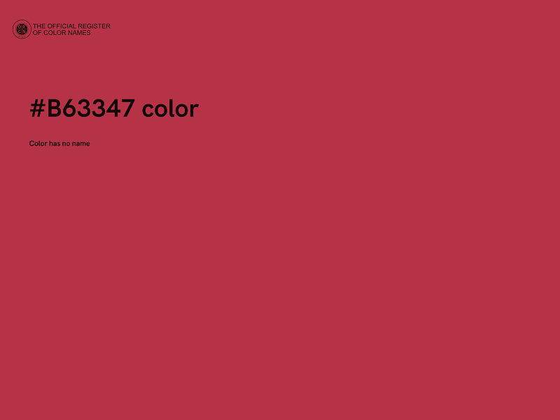 #B63347 color image