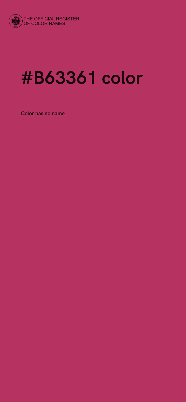#B63361 color image