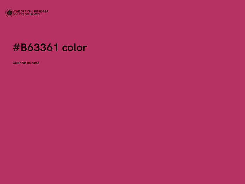 #B63361 color image