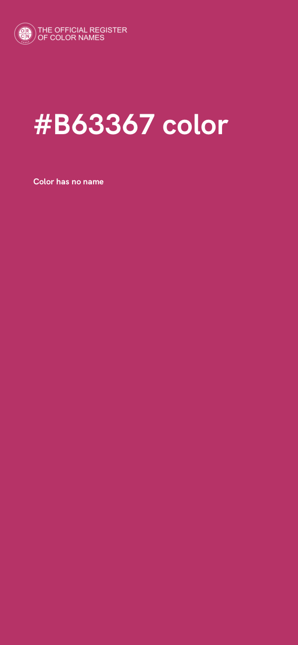 #B63367 color image