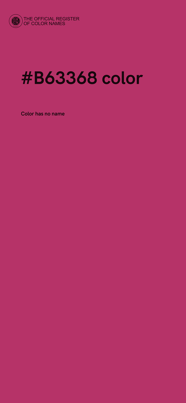 #B63368 color image