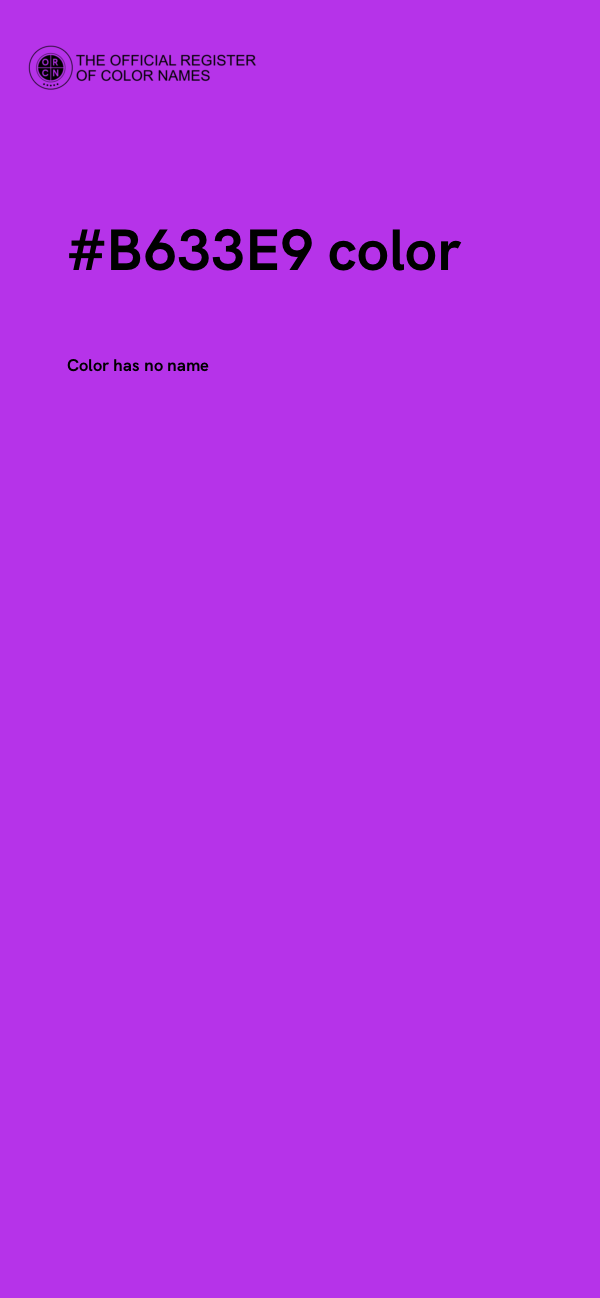 #B633E9 color image