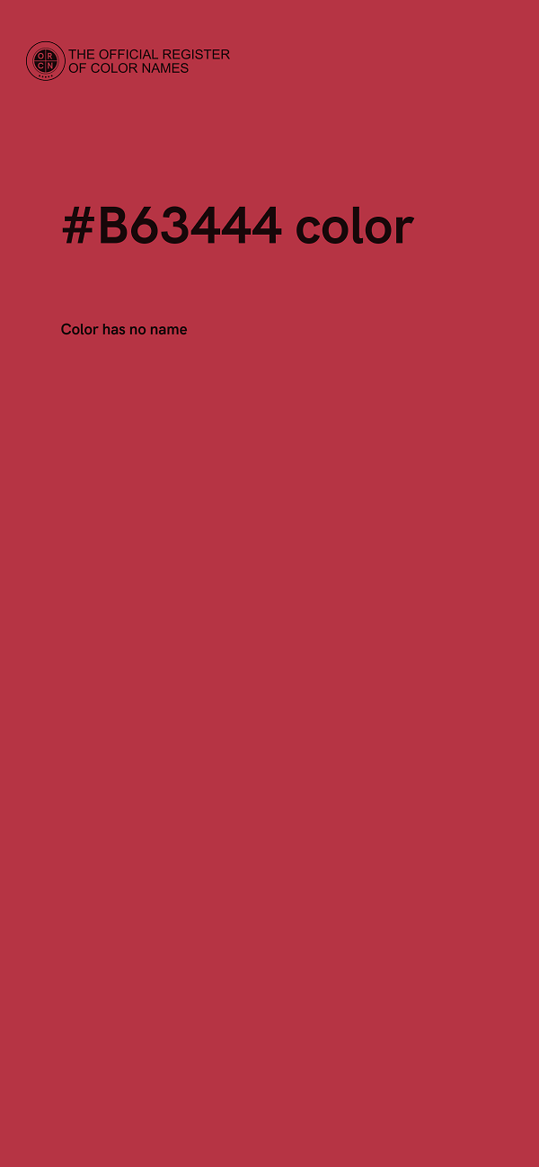 #B63444 color image