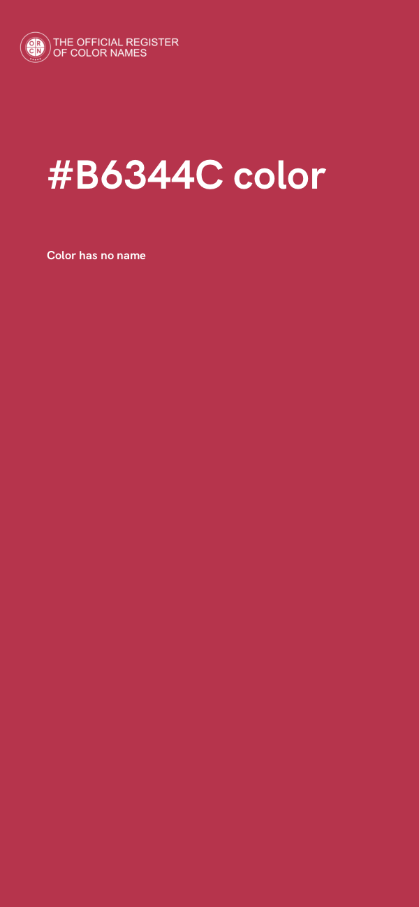 #B6344C color image