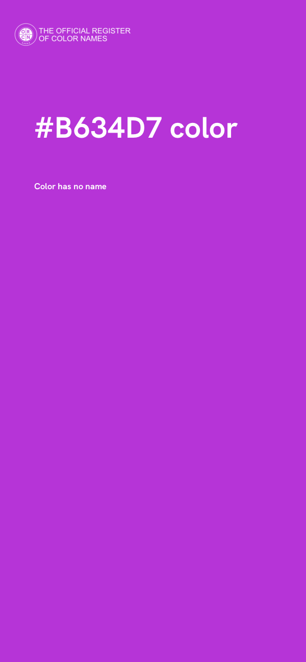 #B634D7 color image