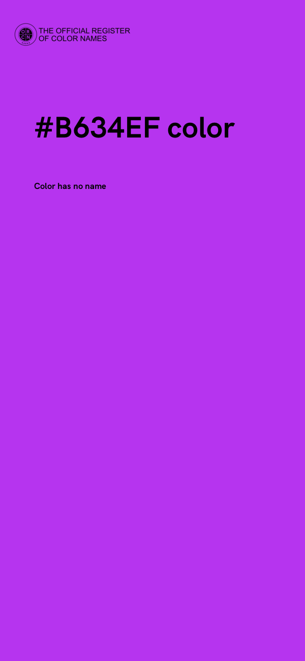 #B634EF color image