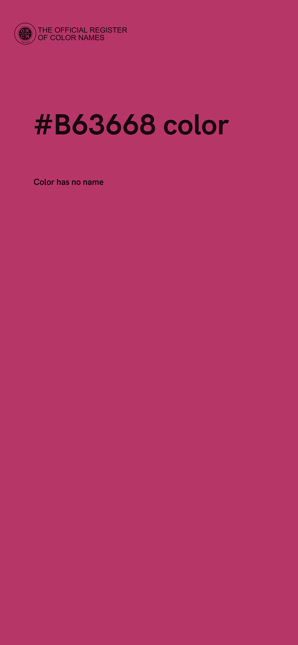 #B63668 color image