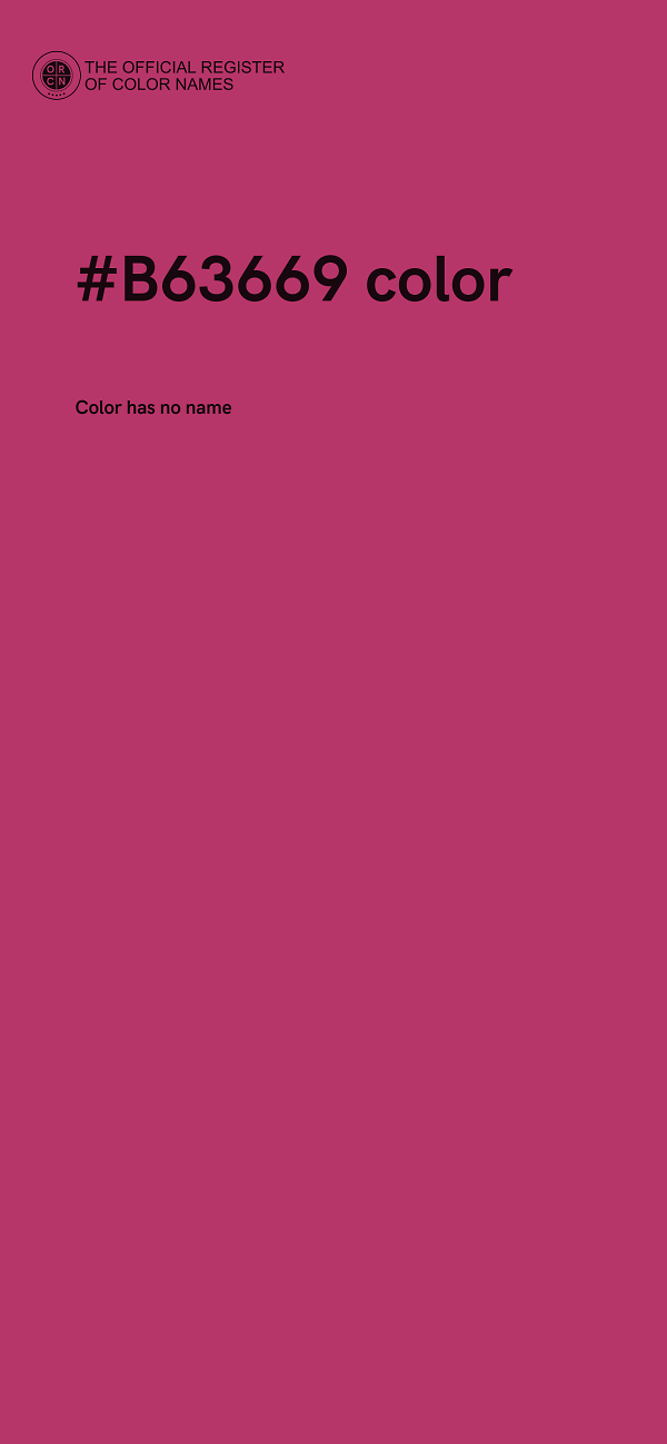 #B63669 color image