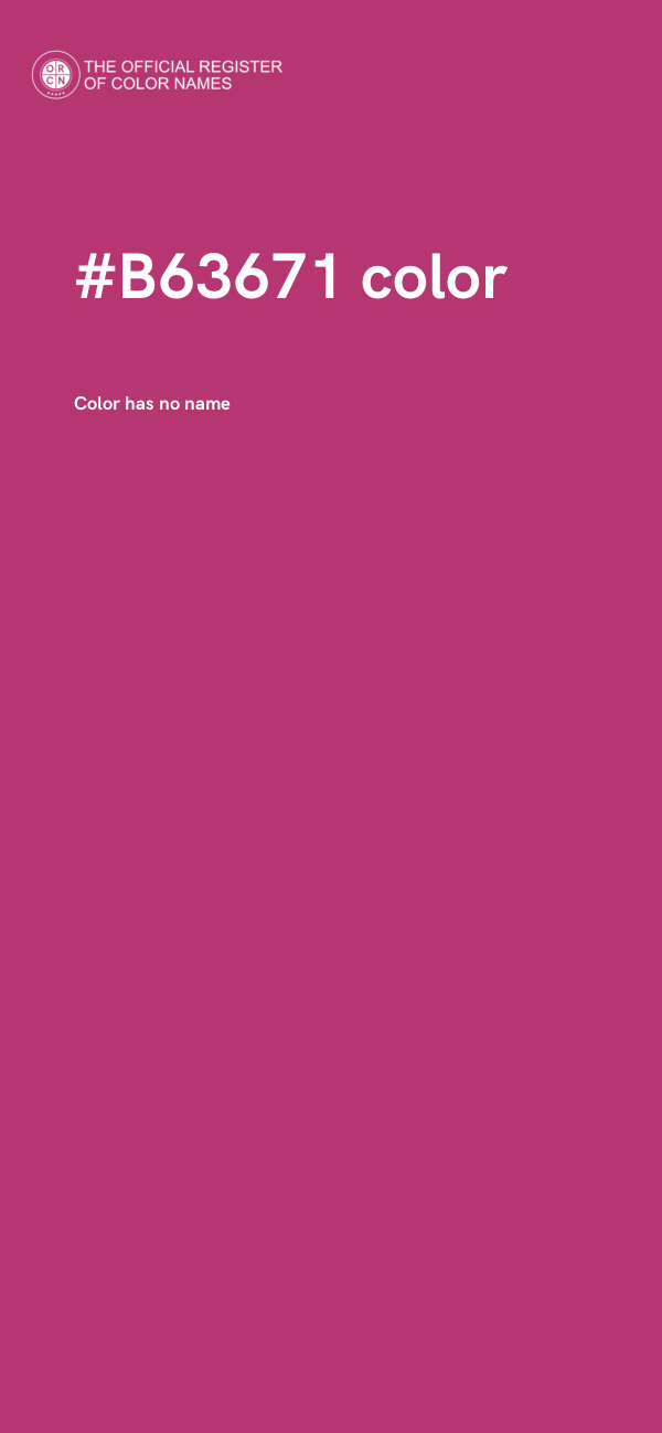#B63671 color image