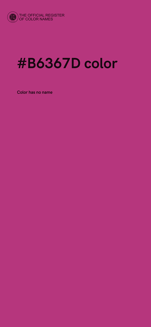 #B6367D color image