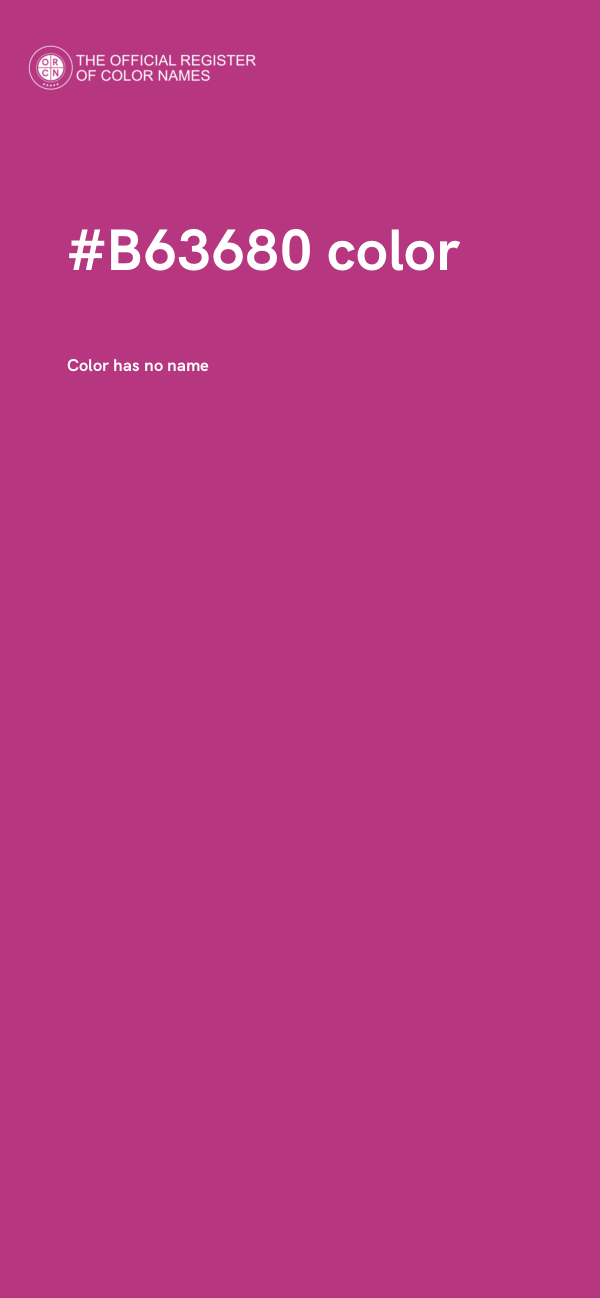 #B63680 color image
