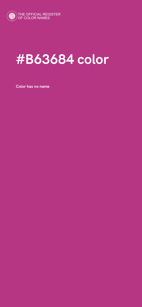 #B63684 color image