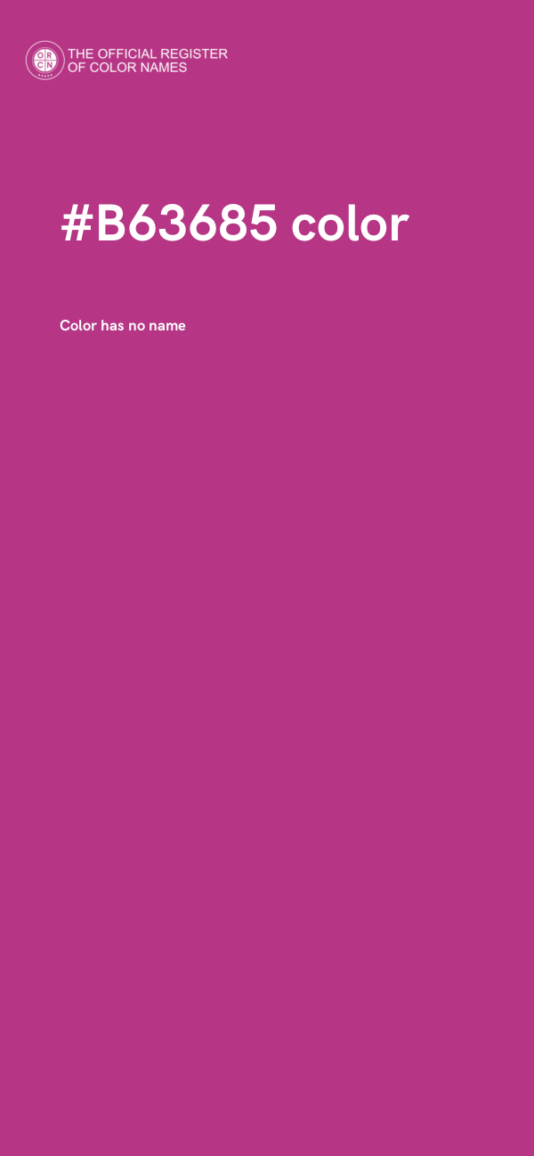 #B63685 color image