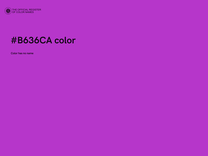 #B636CA color image