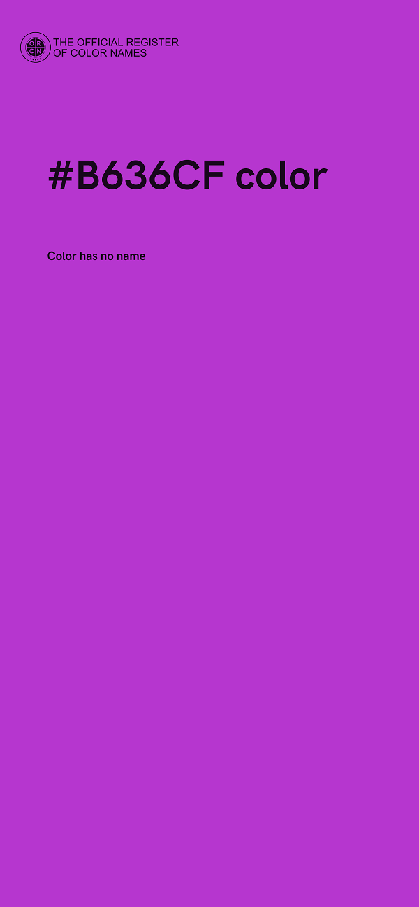 #B636CF color image