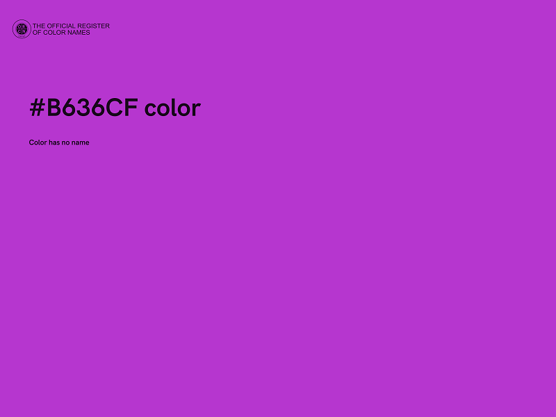 #B636CF color image