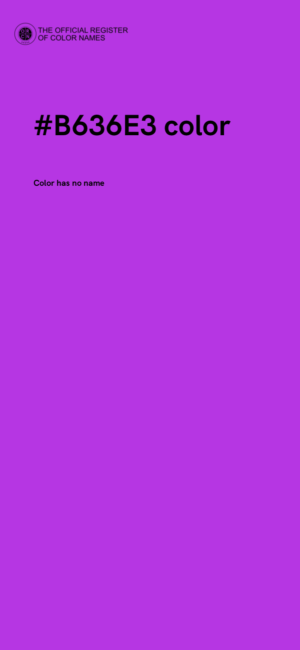 #B636E3 color image