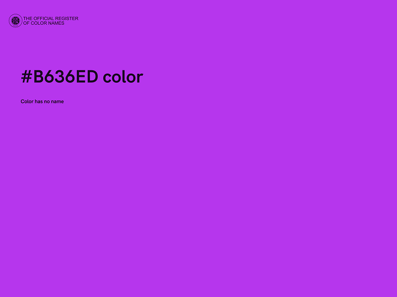 #B636ED color image