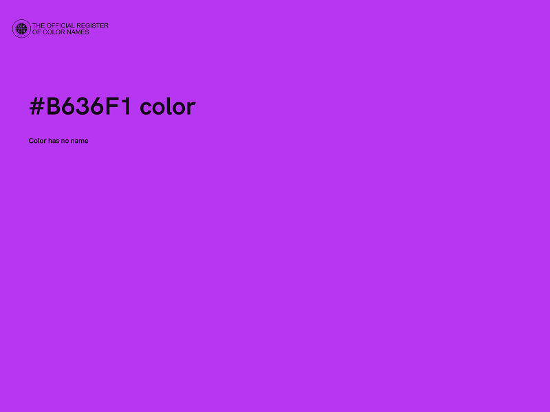 #B636F1 color image