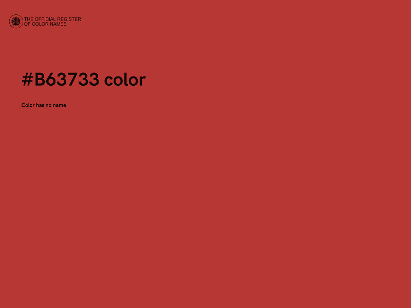 #B63733 color image