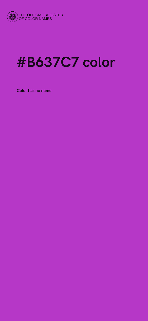 #B637C7 color image