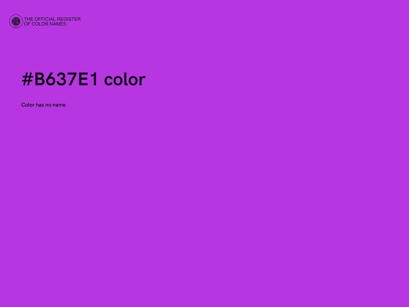 #B637E1 color image