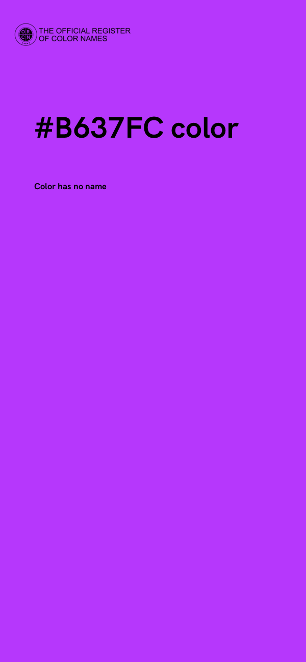 #B637FC color image