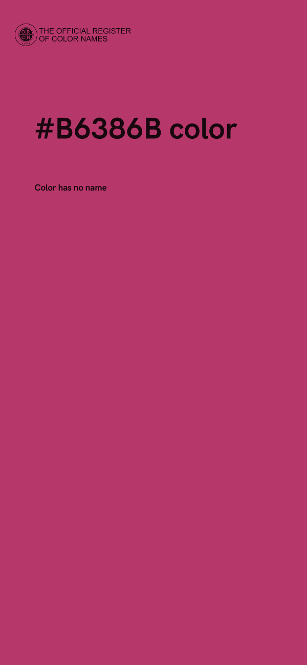 #B6386B color image