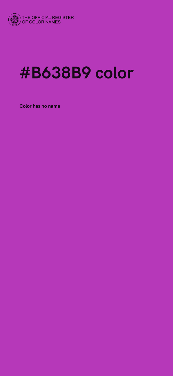 #B638B9 color image