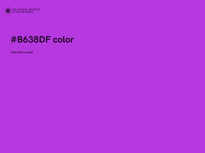 #B638DF color image