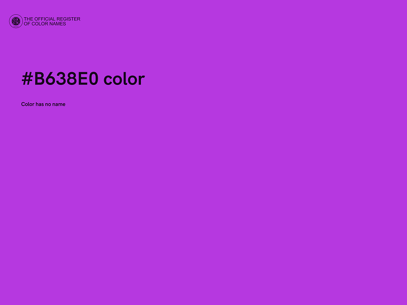 #B638E0 color image