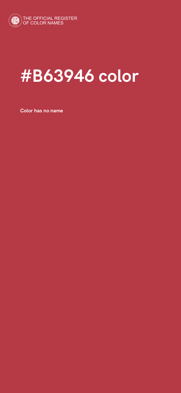 #B63946 color image