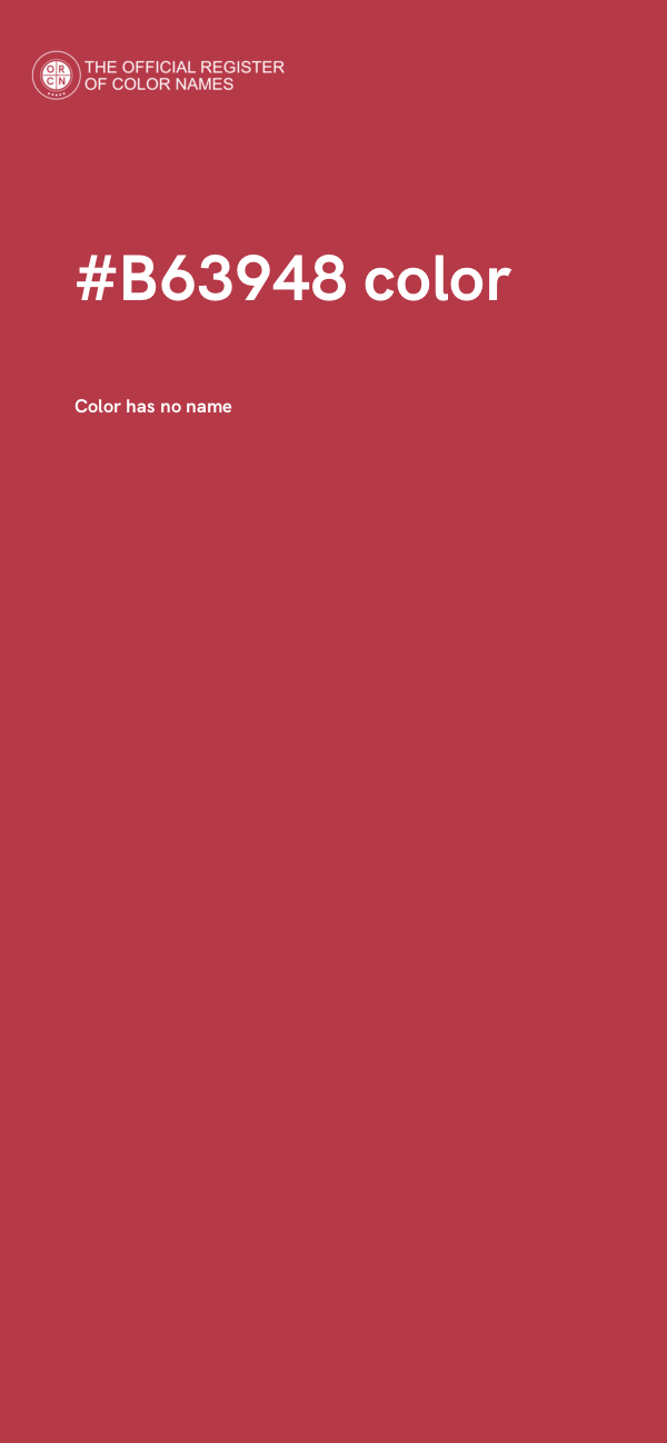 #B63948 color image