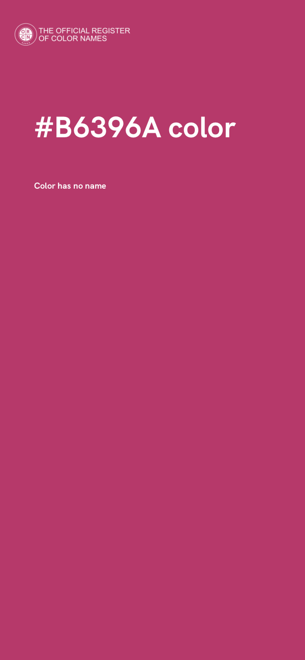 #B6396A color image