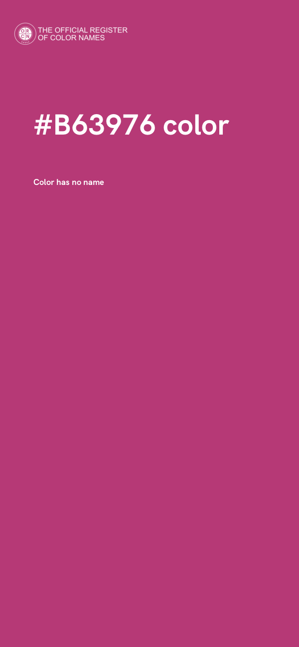 #B63976 color image