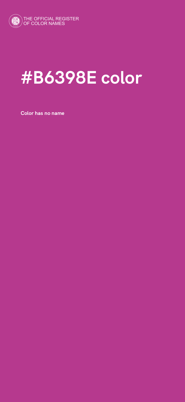 #B6398E color image