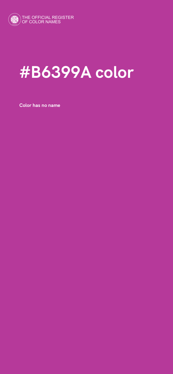 #B6399A color image