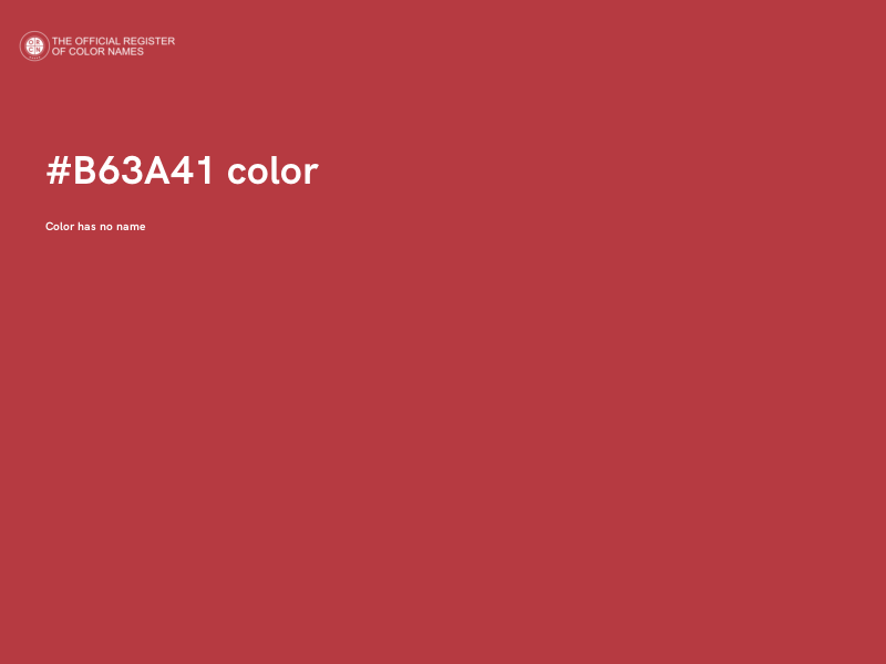 #B63A41 color image