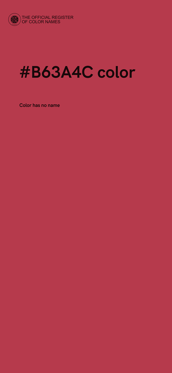 #B63A4C color image