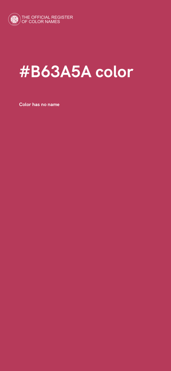 #B63A5A color image
