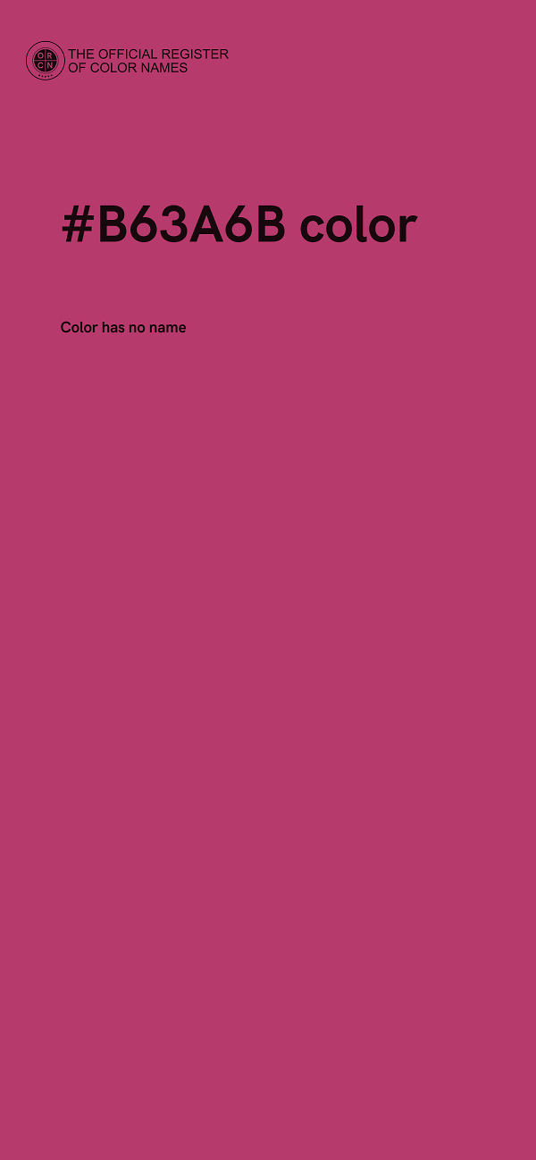 #B63A6B color image